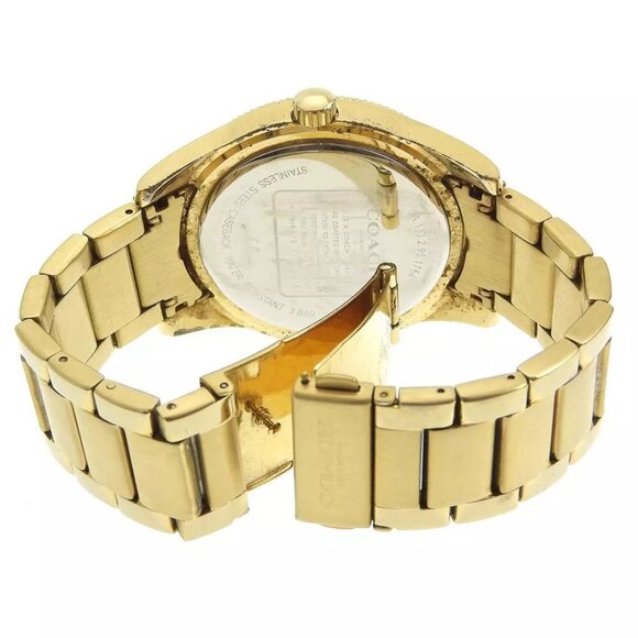 COACH Day date Watches CA133.2.95.1754 blackDial Plated Gold Quartz Multi-...